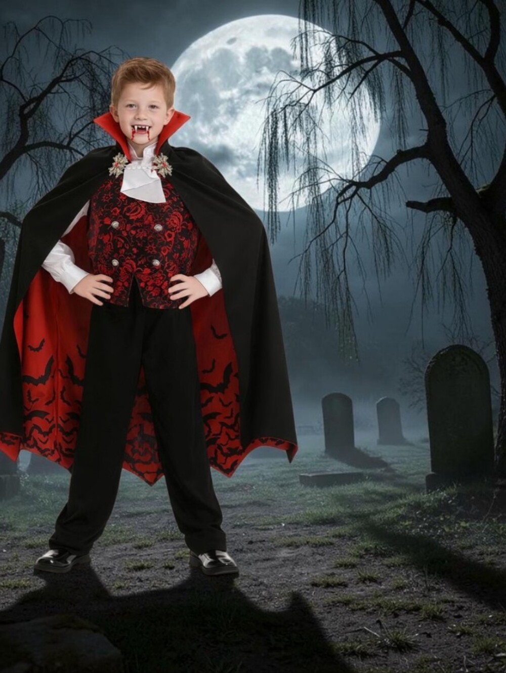 Kids Royal Deluxe Vampire Costume, XL